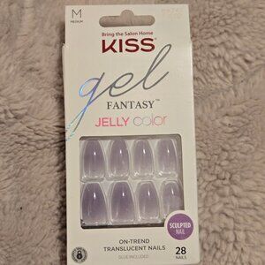 KISS Gel Fantasy Jelly Color Translucent Sculpted Medium Press On Nails